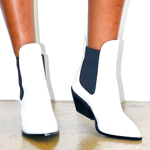 Princess Polly Shoes - Princess Polly “Hold On Boot White Croc”